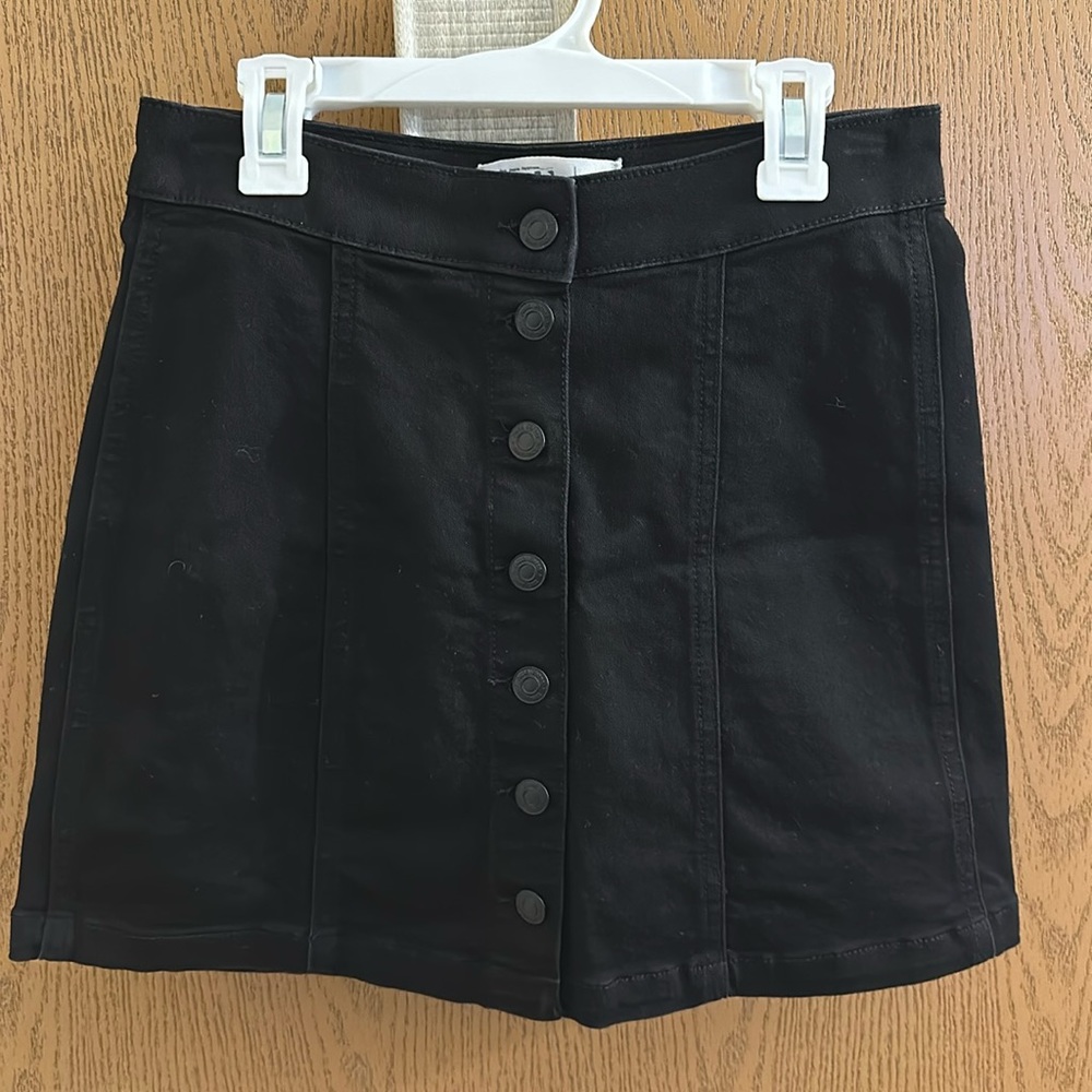 Mudd Black Jean Skirt